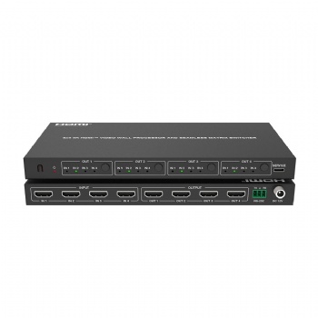 4K 4x4 HDMITM Seamless Matrix Switcher  and Video Wall Processor