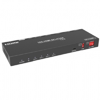 1x4 4K60 HDMI Splitter (4K to 2K/Audio Breakout)