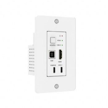 4K60 HDBaseT Wall Plate (70m/USB-C/HDMI/USB/US-1GANG)