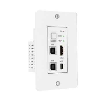 4K60 HDBaseT Wall Plate (70m/DP/HDMI/USB/US-1GANG)