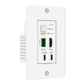 4K60 HDBaseT Wall Plate (70m/USB-C/HDMI/US-1GANG)